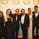 O equipo de Vilamor na gala de apertura do New York City Internacional Film Festival